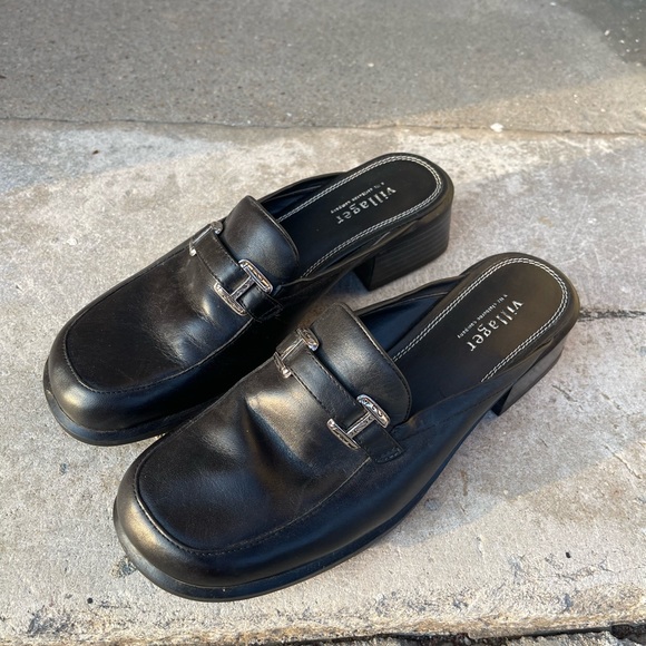 Gorgeous Black Leather Villager Mules - Size 7 - Picture 2 of 11